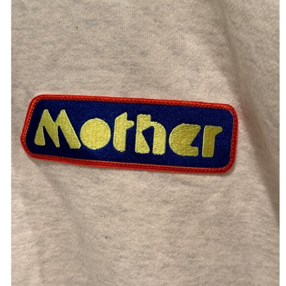 Mother The Loosen-Up Crop Embroidered Logo Sweatshirt Size Small - Picture 9 of 12